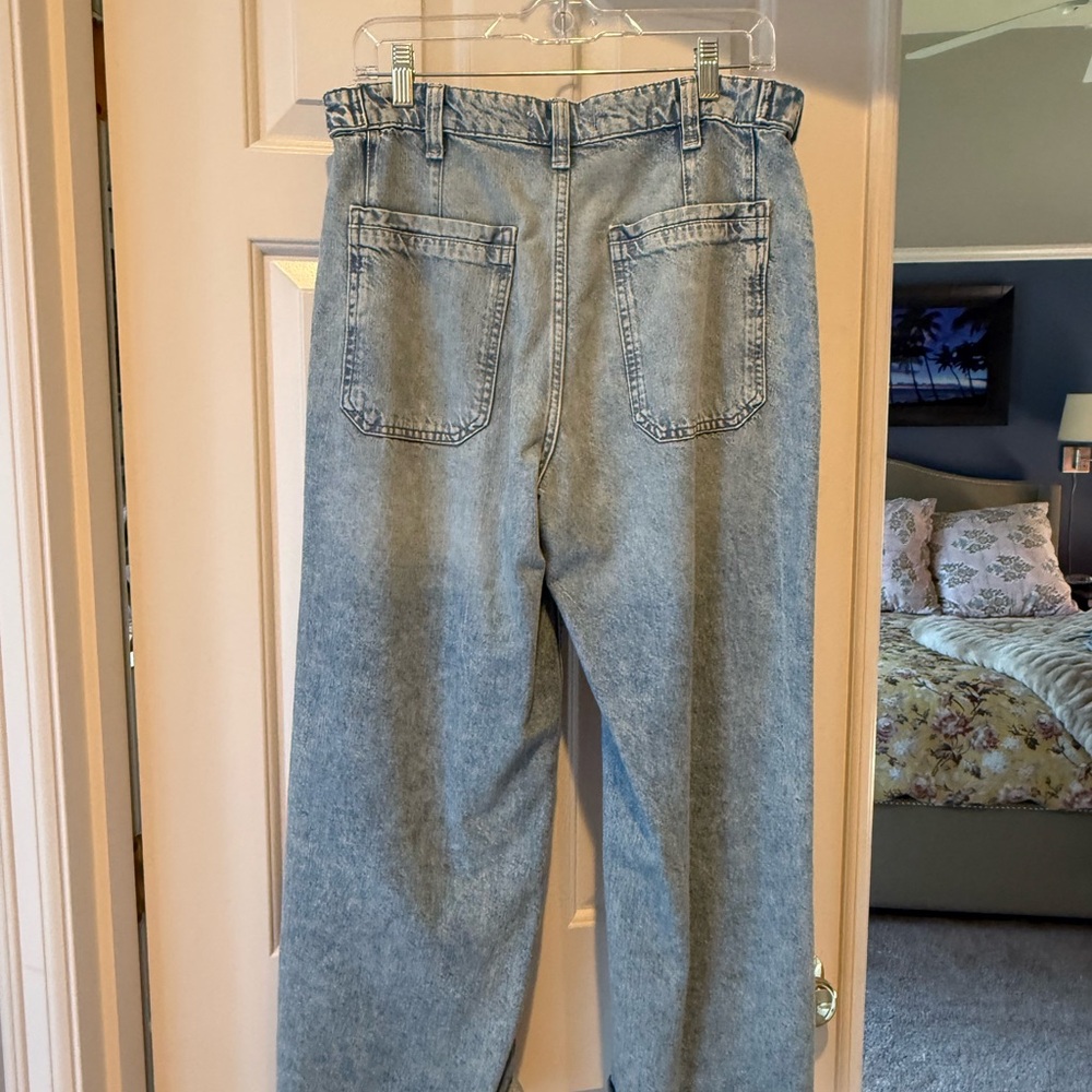We The Free Light Blue Wide Leg Jeans - Picture 2 of 6